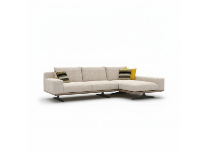 Hoekbank Designer Bank L-vormige Suite Bank Woonkamer Bekleding Textiel Nieuw