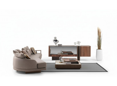Woonkamer Robuuste set Designer 4-zits dressoir salontafel 3-delig