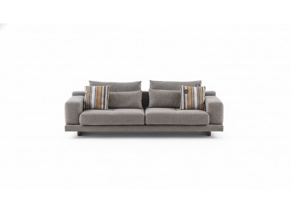 3-zits modern stijl designer woonkamer stoffen bank met kussens en rugkussens