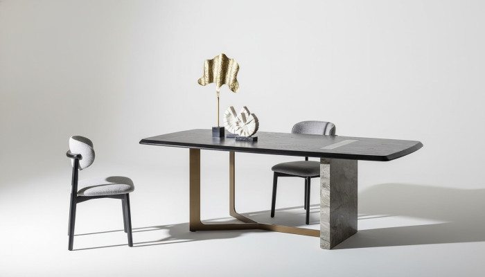 Eetkamerset 5-delig. Zwart Modern Design Eettafel met 4x Stoelen Luxe.