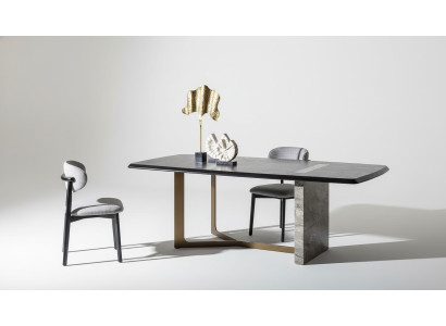 Eetkamerset 5-delig. Zwart Modern Design Eettafel met 4x Stoelen Luxe.
