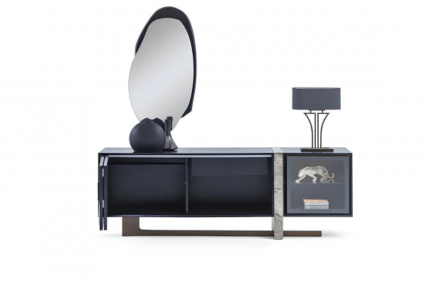 Sideboard Buffet Spiegel Eetkamer Woonkamer Modern Design 2-delig set