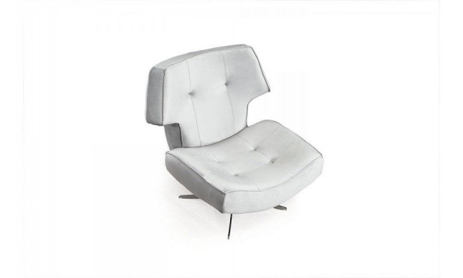 Fauteuil Wit Modern Luxe Ontwerp Woonkamer 1-Zits Textiel Materiaal