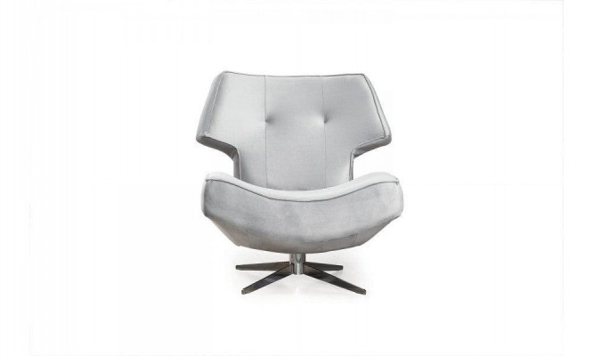 Fauteuil Wit Modern Luxe Ontwerp Woonkamer 1-Zits Textiel Materiaal