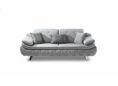 Grijs Modern Luxe Design 3-zits Stoffen Bank Woonkamer Bank Textiel Materiaal