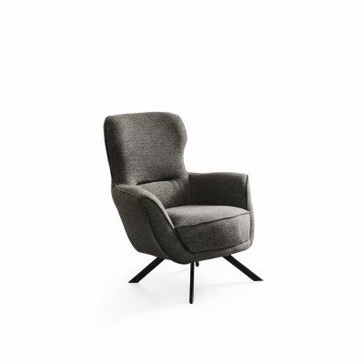 Grijze kleur Modern design 1-zits fauteuil Stof Textielmateriaal Modern design