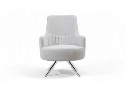 Wit kleur 1-zits woonkamer stoffen fauteuil Modern design textiel materiaal