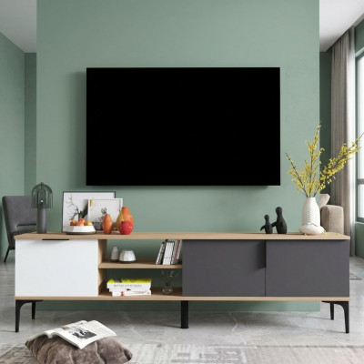 Lowboard RTV TV-stand Modern Design Rechthoekig Hout Materiaal Luxe Ontwerp