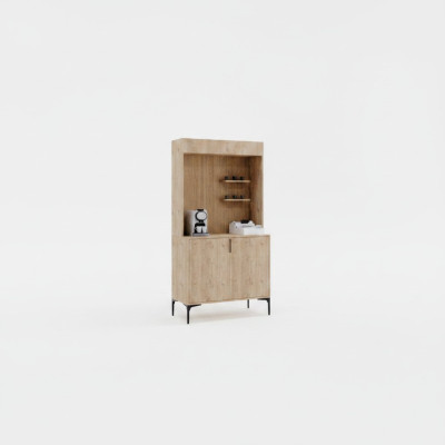 Eetkamer dressoir Sideboard Bruine kleur Modern ontwerp Koffiekast