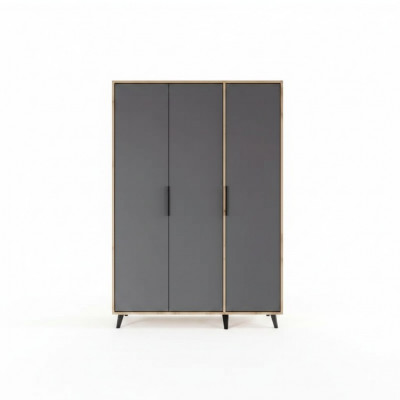 Grijs Bruin Modern Ontwerp Rechthoekige Luxe Slaapkamerkast