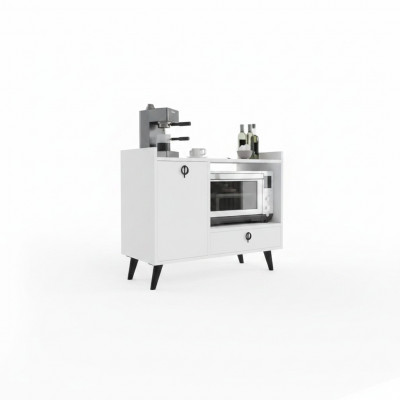 Eetkamerkast Koffiekast Modern Ontwerp Wit Kleur Rechthoekig