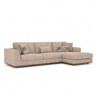 Meubels Beige Hoekbank Luxe Bank L-Vorm Relax Bank Woonkamer