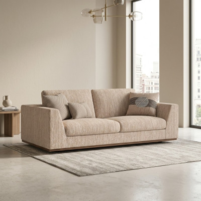 Luxe tweezitsbank bank gestoffeerde meubels woonkamer ontwerper modern interieur