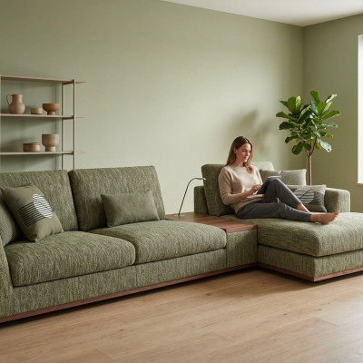 Luxe bankstel Bank Ontspannen L-Vorm woonkamer meubilair set Hoek Nieuw