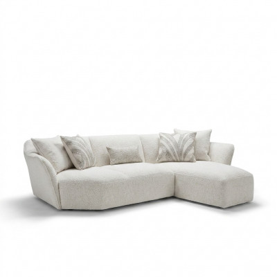Designer Sofa Bank Wit Inrichting Woonkamer Hoekbank L-vorm Meubelen
