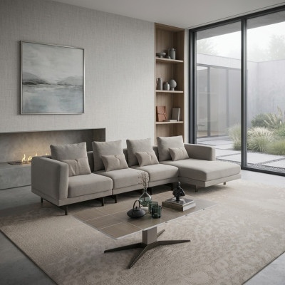 Hoekbank Luxe Compleet Hoekbank L-vorm Designerbank Modern Interieur