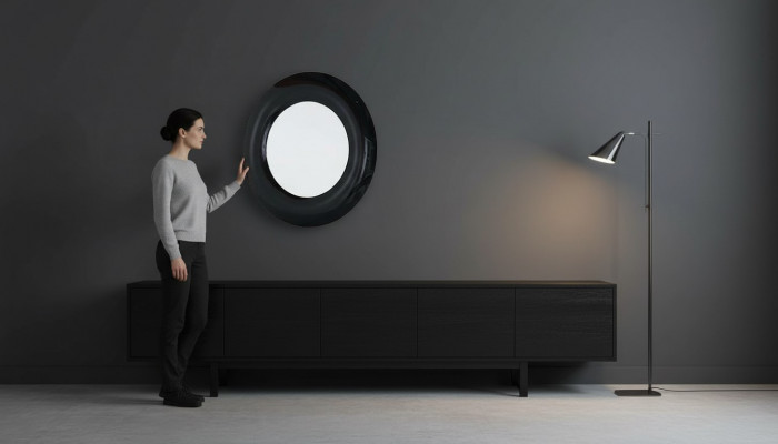 Moderne Luxe Ronde Spiegel Inrichting Decoratie Wandspiegel Frame