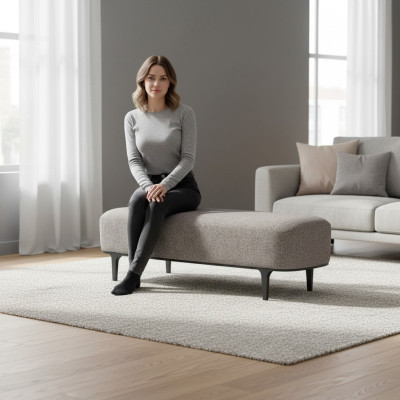 Ontwerper Grijze Bank Nieuw Inrichting Modern Zitmeubelen Slaapkamer
