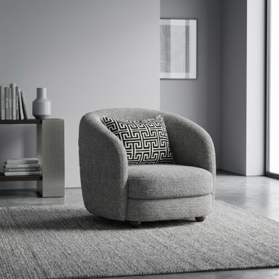 Grijs fauteuil ontworpen zitmeubelen gestoffeerde meubels woonkamer Nieuw Zitmeubilair.