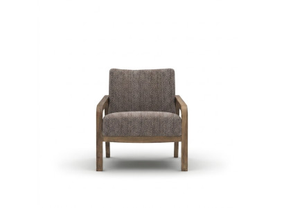 Modern design fauteuil gestoffeerde zitting textiel woonkamer modern gestoffeerd meubilair