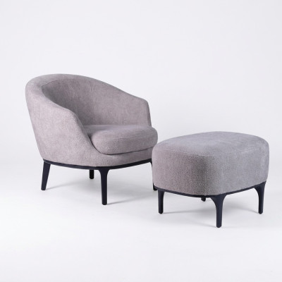 Woonkamerset 2-delig Fauteuil met voetenbank Ontwerper Modern Gestoffeerd meubilair -> Woonkamerset 2-delig Fauteuil met voetenbank Ontwerper Modern Gestoffeerd meubilair