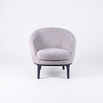 Ontwerper Luxe Grijze Fauteuil Bekleding Bank Zit Moderne Stoffen Meubels