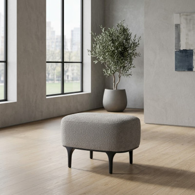 Ontwerper Modern Grijs Voetenbank Woonkamer Stoffen Textiel Meubels