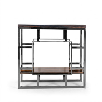 Console tafel houten tafel roestvrij stalen console luxe woonkamer design