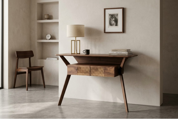 Woonkamer luxe console tafel bruin hout tafel modern design console
