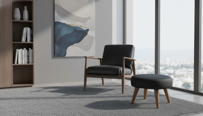 Moderne poef gestoffeerde meubels zitmeubels gestoffeerde meubels woonkamer design inrichting