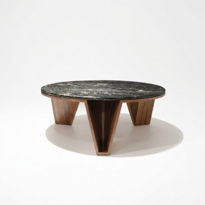 Luxe houten design salontafel woonkamer koffietafel modern interieur