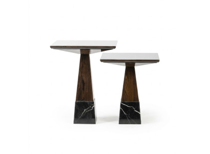 Woonkamertafels set 2x Bijzettafel Ontwerp Salontafel Hout Inrichting  Woonkamertafel set 2x Bijzettafel Ontwerp Salontafel Hout Inrichting