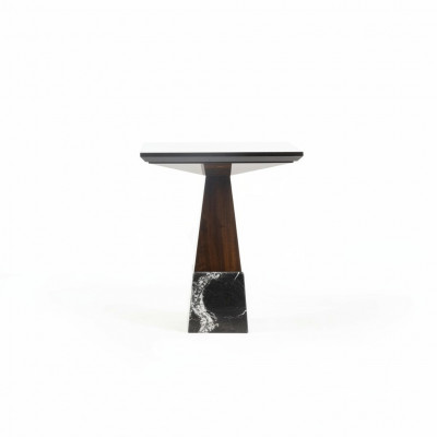 Houten bruine bijzettafel luxe nieuwe meubels woonkamer design tafel.