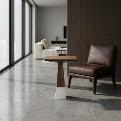 Woonkamer bijzettafel hout decoratie ontwerp salontafel nieuw meubilair