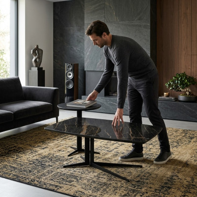 Luxueuze woonkamer compleet tafel salontafel bijzettafel design meubels