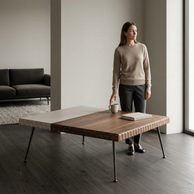Nieuwe luxe salontafel woonkamer meubels ontwerp inrichting moderne tafel