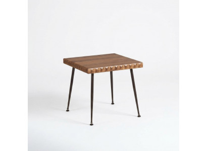 Houten bijzettafel woonkamer modern meubilair koffietafel inrichting nieuw