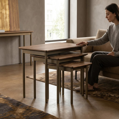 Moderne tafel woonkamer salontafels koffietafel hout bijzettafel