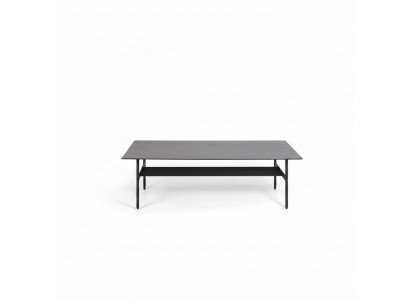 Zwarte salontafel woonkamerinrichting design koffietafel nieuw meubilair
