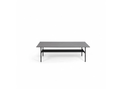 Zwarte salontafel woonkamerinrichting design koffietafel nieuw meubilair