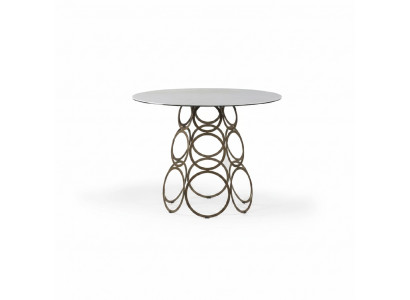 Eettafel rond keukentafel tafel eettafel ronde tafel 100 cm industrieel wit