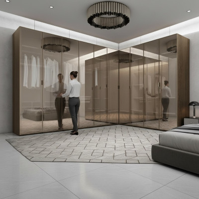 Hoekkast Ontwerper Meubels Slaapkamer Luxe Inrichting Hoekbank