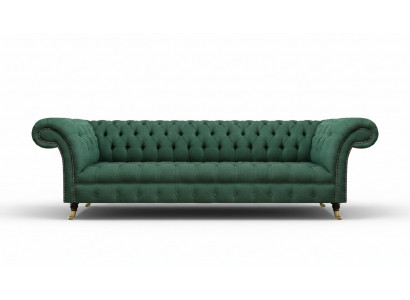 Zitmeubelen Luxe vierzitsbank Sofa Groene Chesterfield voor woonkamer