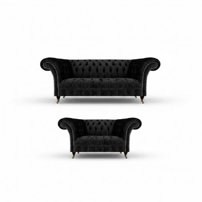 Nieuwe complete bank met drie zitplaatsen Chesterfield tweezits bankstellen woonkamer