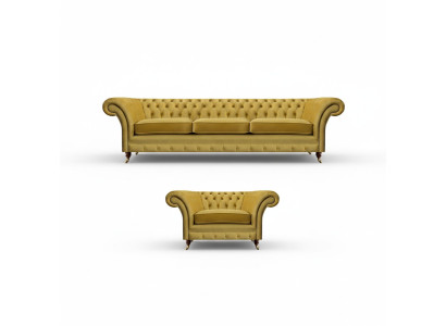 Woonkamerset bank bank Driezits 3+1 fauteuilbank Chesterfield Translated to: Woonkamerset bank bank Driezits 3+1 fauteuilbank Chesterfield