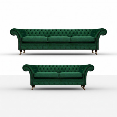 Sofa set 2-delig Bankstellen Chesterfield woonkamer banken 3+2 Zitmeubels