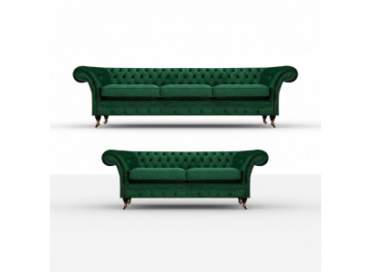 Sofa set 2-delig Bankstellen Chesterfield woonkamer banken 3+2 Zitmeubels