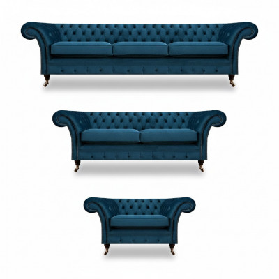 Ontwerper Chesterfield bankstel banken bank bekleding set woonkamer 3+2+1