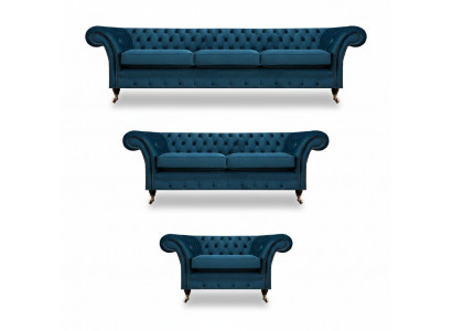 Ontwerper Chesterfield bankstel banken bank bekleding set woonkamer 3+2+1