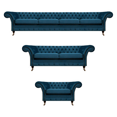 Designer bankstel Set Chesterfield woonkamer bankstel bank gestoffeerde meubels 4+2+1